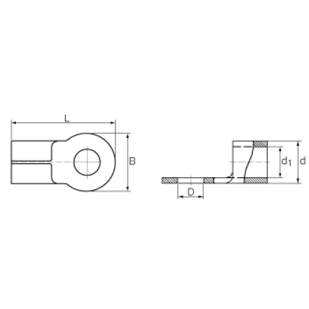 КВТ Наконечник медный под пайку ПМ 50–10 (мин партия 50 шт.) 48886 KVT КВТ Наконечник медный под пайку ПМ 50–10 (мин партия 50 шт.) 48886 KVT