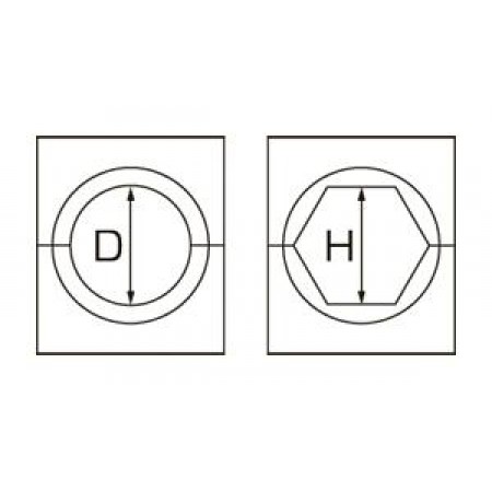 КВТ Матрица для алюм. зажима круглая А-64,0/100т 61259 KVT КВТ Матрица для алюм. зажима круглая А-64,0/100т 61259 KVT