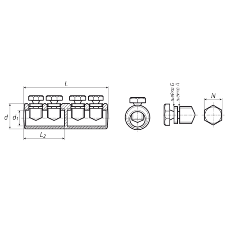 КВТ Соединитель болтовой 4СБ-150/240 (мин партия 5 шт.) 65815 KVT КВТ Соединитель болтовой 4СБ-150/240 (мин партия 5 шт.) 65815 KVT