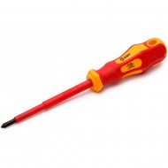 КВТ Диэлектрическая отвертка VDE PH1х100 67380 KVT