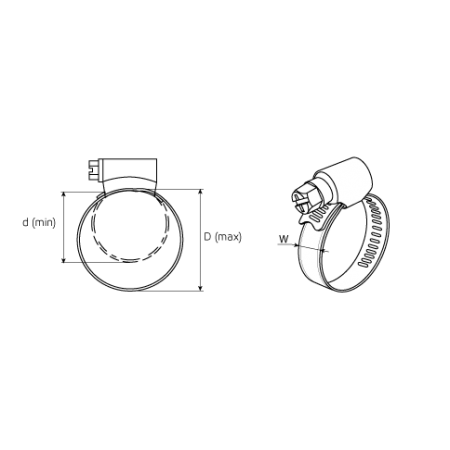 КВТ Хомут червячный PL-9(60-80)/W1 (мин партия 20 шт.) 68989 KVT КВТ Хомут червячный PL-9(60-80)/W1 (мин партия 20 шт.) 68989 KVT