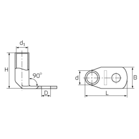 КВТ Наконечник угловой (90°) медный луженый ТМЛс(90) 50-10 (мин партия 50 шт.) 70291 KVT КВТ Наконечник угловой (90°) медный луженый ТМЛс(90) 50-10 (мин партия 50 шт.) 70291 KVT