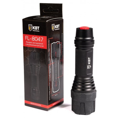 КВТ Фонарик ручной светодиодный FL-8047 78260 KVT КВТ Фонарик ручной светодиодный FL-8047 78260 KVT