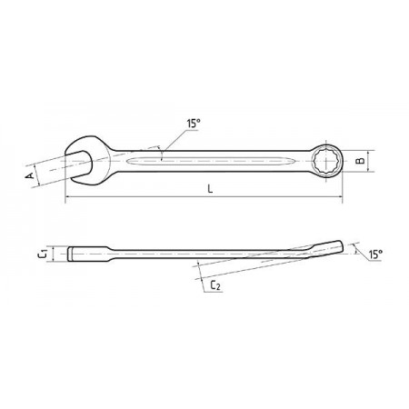 КВТ Ключ комбинированный 19мм серии KBT-PROFESSIONAL, 78382 KVT КВТ Ключ комбинированный 19мм серии KBT-PROFESSIONAL, 78382 KVT