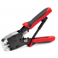 КВТ Кримпер многофункциональный с двумя встроенными модулями для обжима RJ-11, RJ-12, RJ-45. JT-02M 84825 KVT